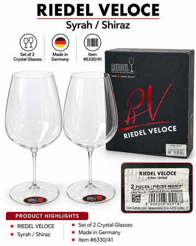 Riedel veloce syrah shiraz - veloce,