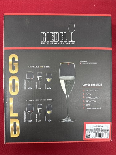 Riedel gold rim vinum cuvee - rim,