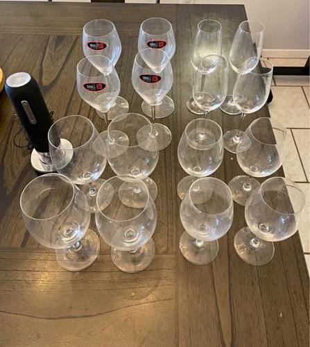 Riedel crystal wine glass set - crystal,